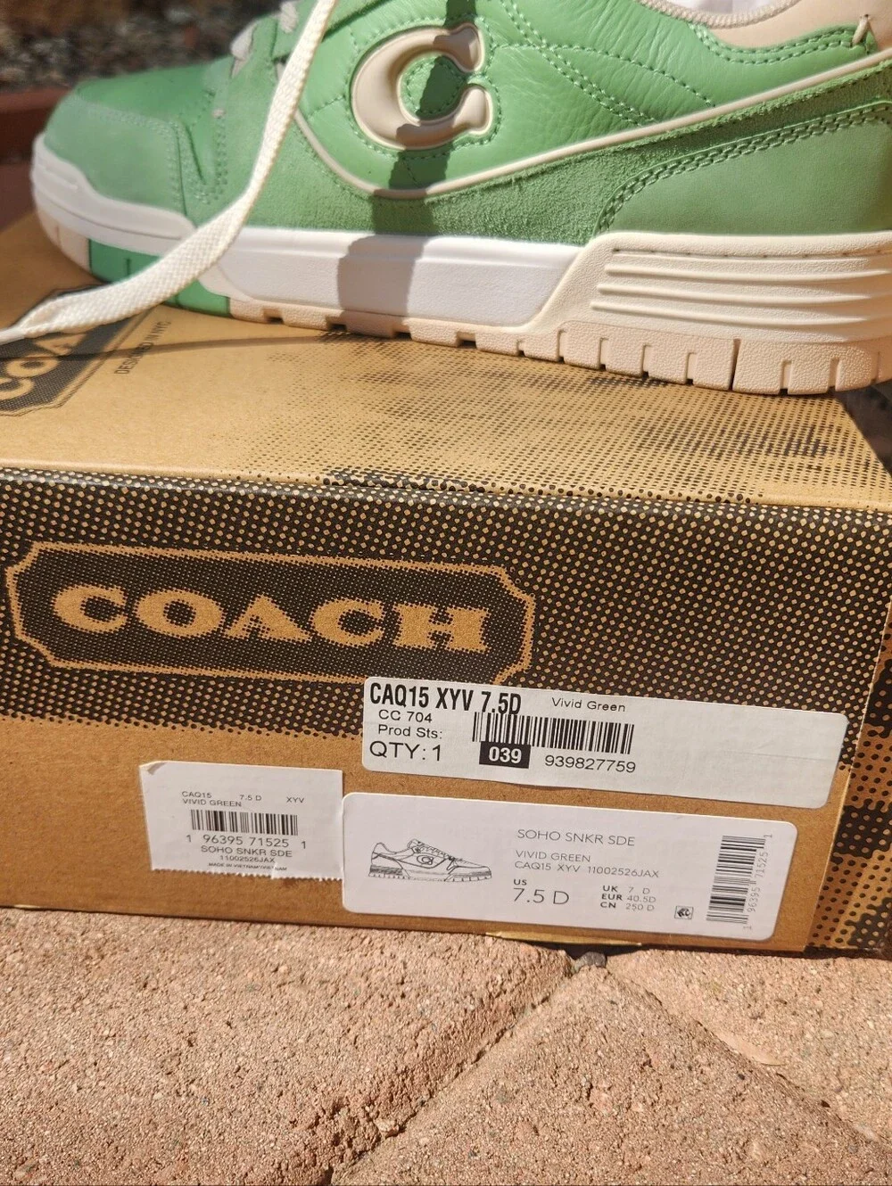 Coach Soho Sneaker Size 7.5 Men/8.5 Women